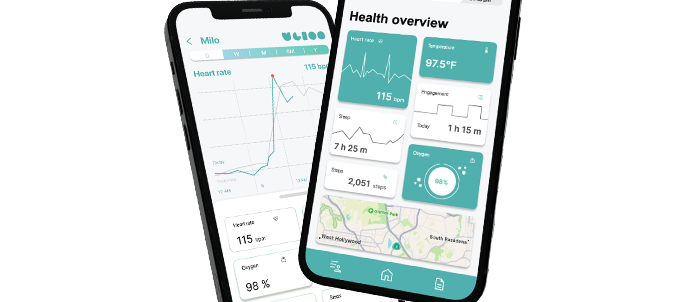 UGLOO companion app shown on phone